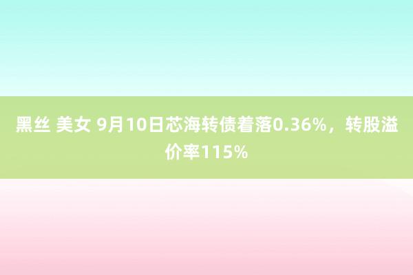 黑丝 美女 9月10日芯海转债着落0.36%，转股溢价率115%