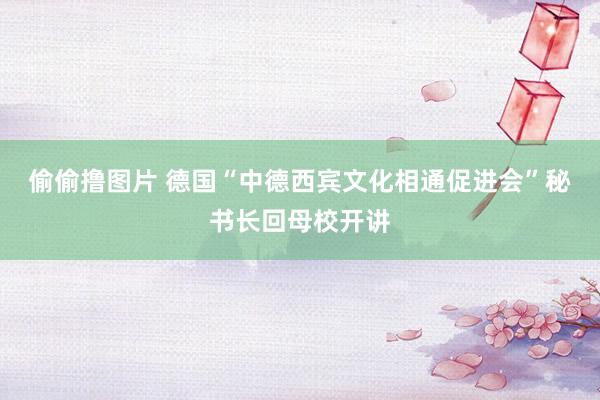偷偷撸图片 德国“中德西宾文化相通促进会”秘书长回母校开讲