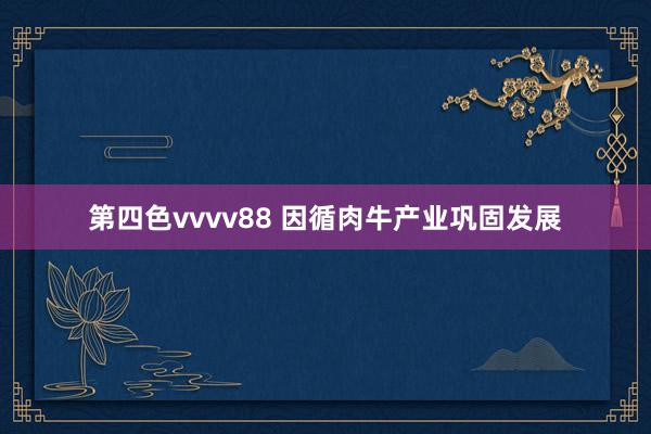 第四色vvvv88 因循肉牛产业巩固发展