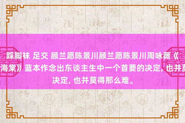 踩脚袜 足交 顾兰愿陈景川顾兰愿陈景川周咏薇《错将春色付海棠》蓝本作念出东谈主生中一个首要的决定, 也并莫得那么难。