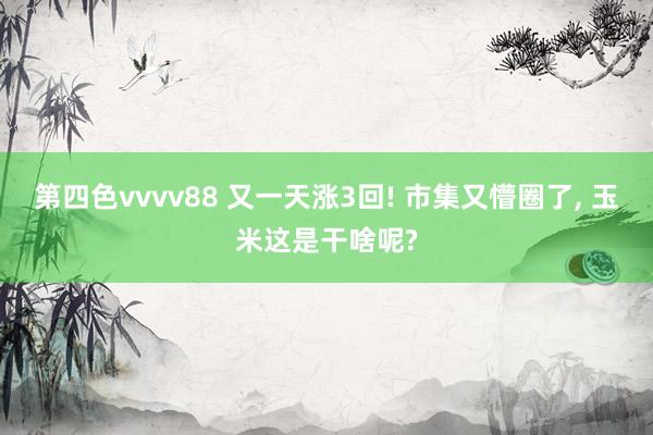 第四色vvvv88 又一天涨3回! 市集又懵圈了, 玉米这是干啥呢?