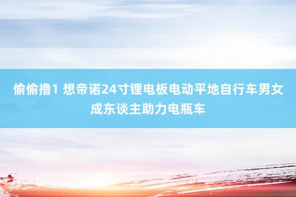 偷偷撸1 想帝诺24寸锂电板电动平地自行车男女成东谈主助力电瓶车