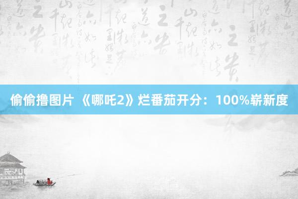 偷偷撸图片 《哪吒2》烂番茄开分：100%崭新度