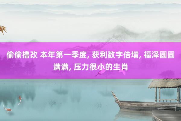 偷偷撸改 本年第一季度, 获利数字倍增, 福泽圆圆满满, 压力很小的生肖