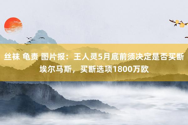 丝袜 龟责 图片报：王人灵5月底前须决定是否买断埃尔马斯，买断选项1800万欧