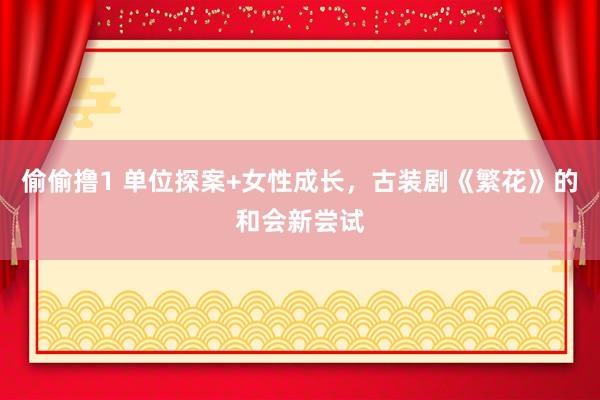 偷偷撸1 单位探案+女性成长，古装剧《繁花》的和会新尝试