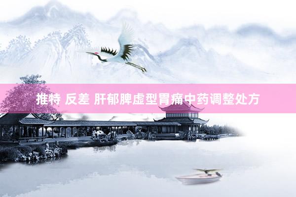 推特 反差 肝郁脾虚型胃痛中药调整处方