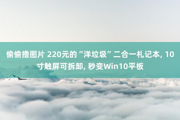 偷偷撸图片 220元的“洋垃圾”二合一札记本, 10寸触屏可拆卸, 秒变Win10平板