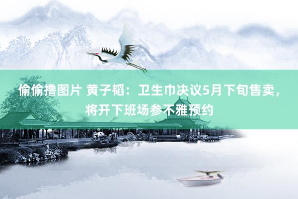 偷偷撸图片 黄子韬：卫生巾决议5月下旬售卖，将开下班场参不雅预约