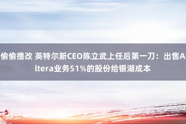 偷偷撸改 英特尔新CEO陈立武上任后第一刀：出售Altera业务51%的股份给银湖成本