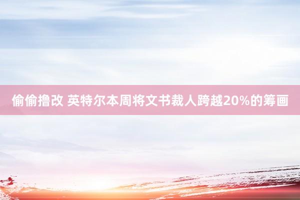 偷偷撸改 英特尔本周将文书裁人跨越20%的筹画