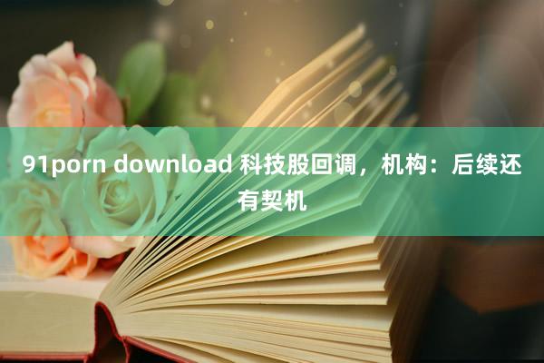 91porn download 科技股回调，机构：后续还有契机