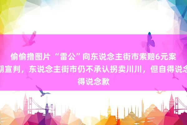 偷偷撸图片 “雷公”向东说念主街市索赔6元案择期宣判，东说念主街市仍不承认拐卖川川，但自得说念歉