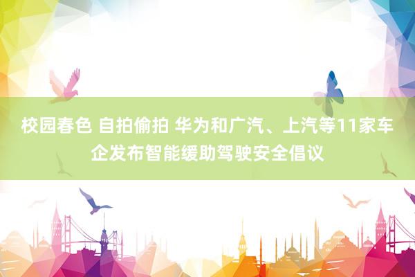 校园春色 自拍偷拍 华为和广汽、上汽等11家车企发布智能缓助驾驶安全倡议